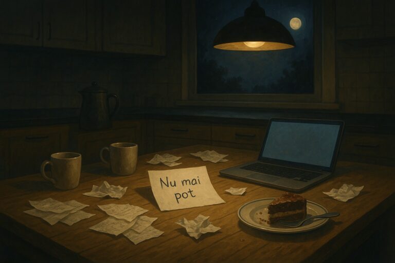 Cafenea întunecată, frustrare și singurătate.